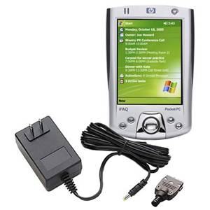 bigger image of hewlett-packard iPAQ h2215 Pocket PC with free extra AC adapter